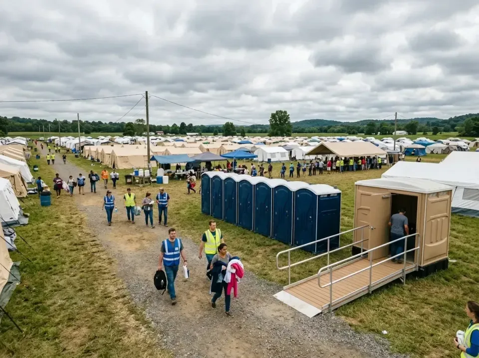 disaster-relief-camp-restrooms-010 — frequently asked questions, Dumpster & Portable Bathrooms Rental in Heritage Lake, IN